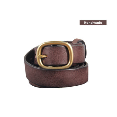 Heritage Brown Leather Belt - POPSEWING™
