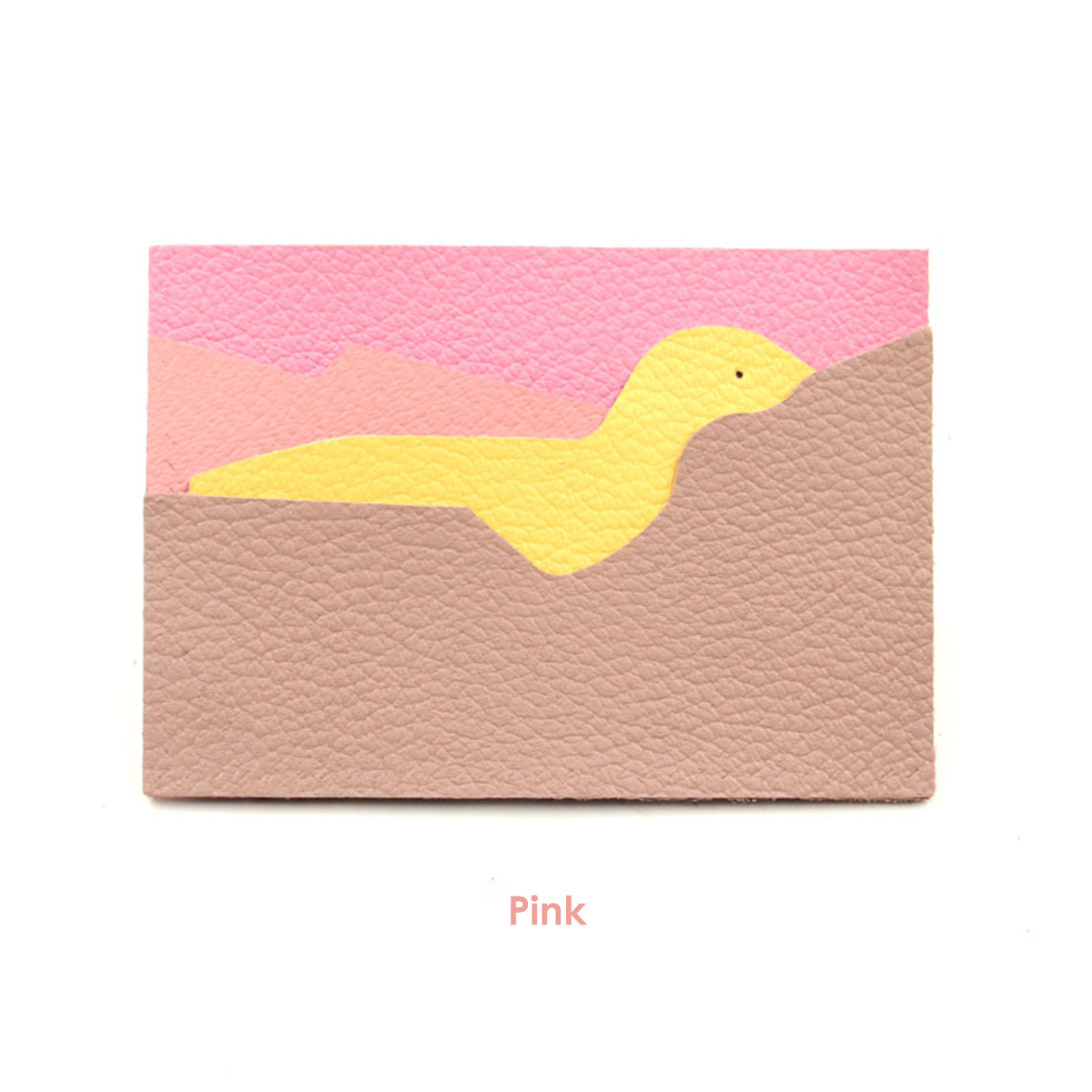 Pink leather card holder | DIY leather card holder kit | POPSEWING™