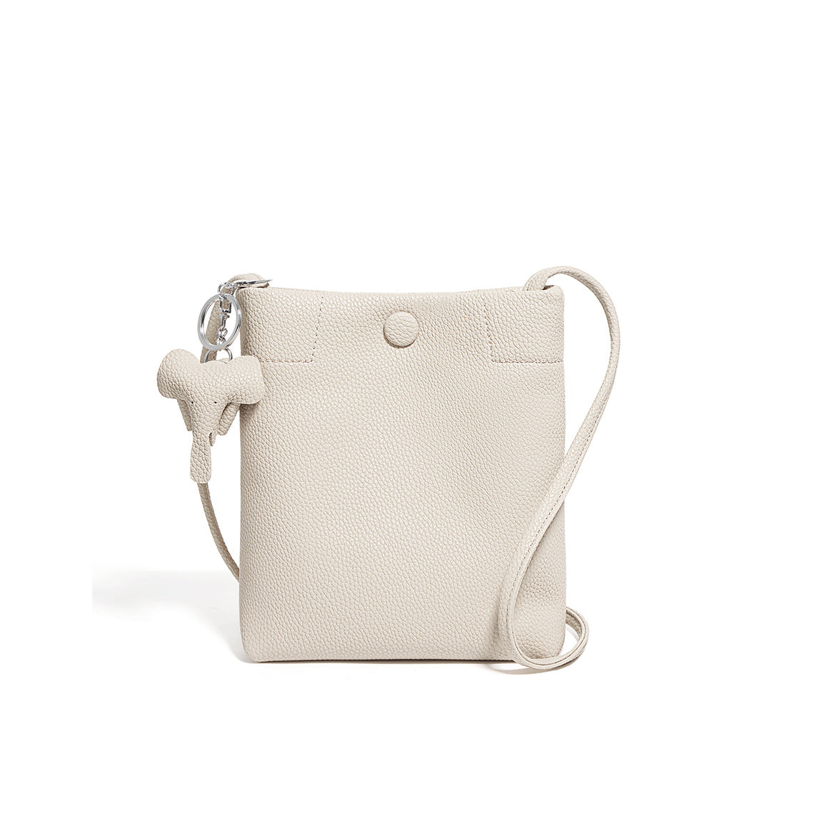 White Leather Crossbody Phone Bag for Women | Small Shoulder Bag Purse - POPSEWING™