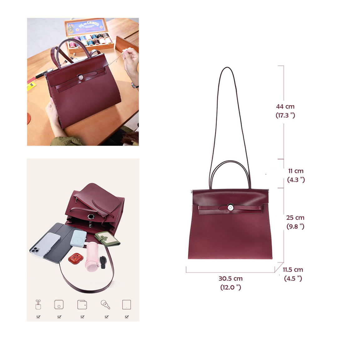 Inspired Luxury Herbag Zip 31 Size & Interior - POPSEWING™