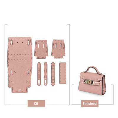DIY Bag Charm Making Kit | Mini Kelly Bag Charm in Pink - POPSEWING™