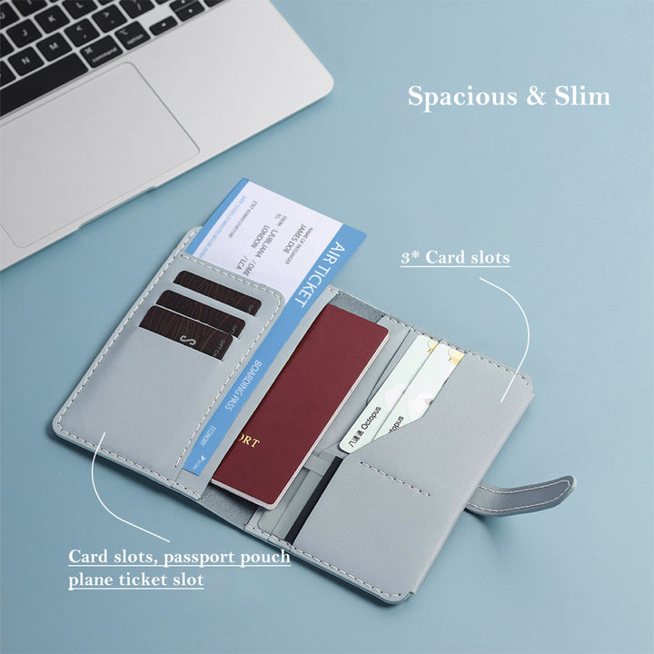 Spacious Passport Wallet Passport Holder for Men and Women