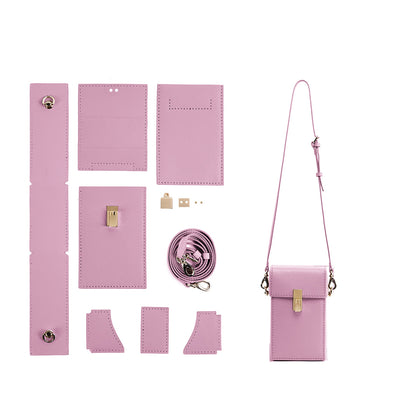 Leather Purple Phone Bag DIY Kit  | POPSEWING™