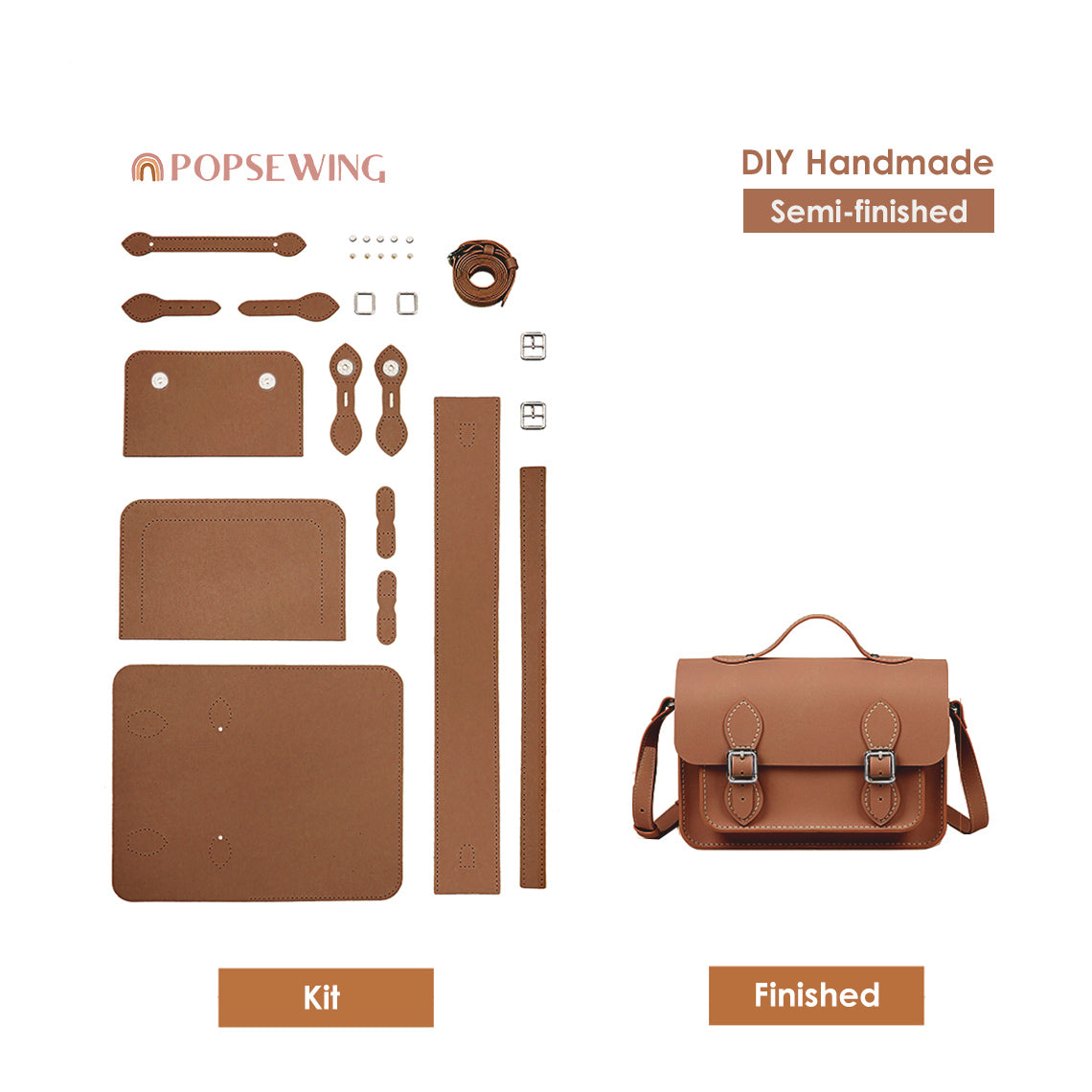 POPSEWING™ handmade leather kit for  cambridge satchel